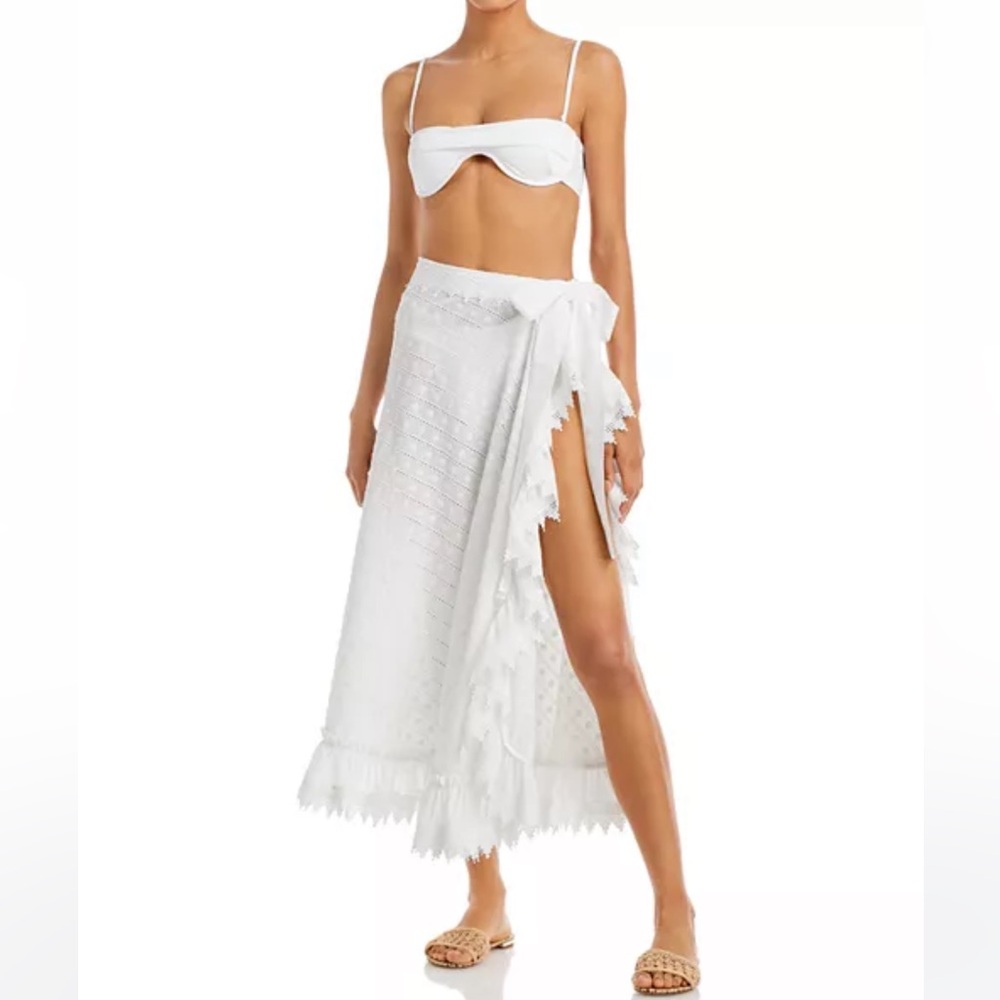 Waimari Havana wrap skirt S white